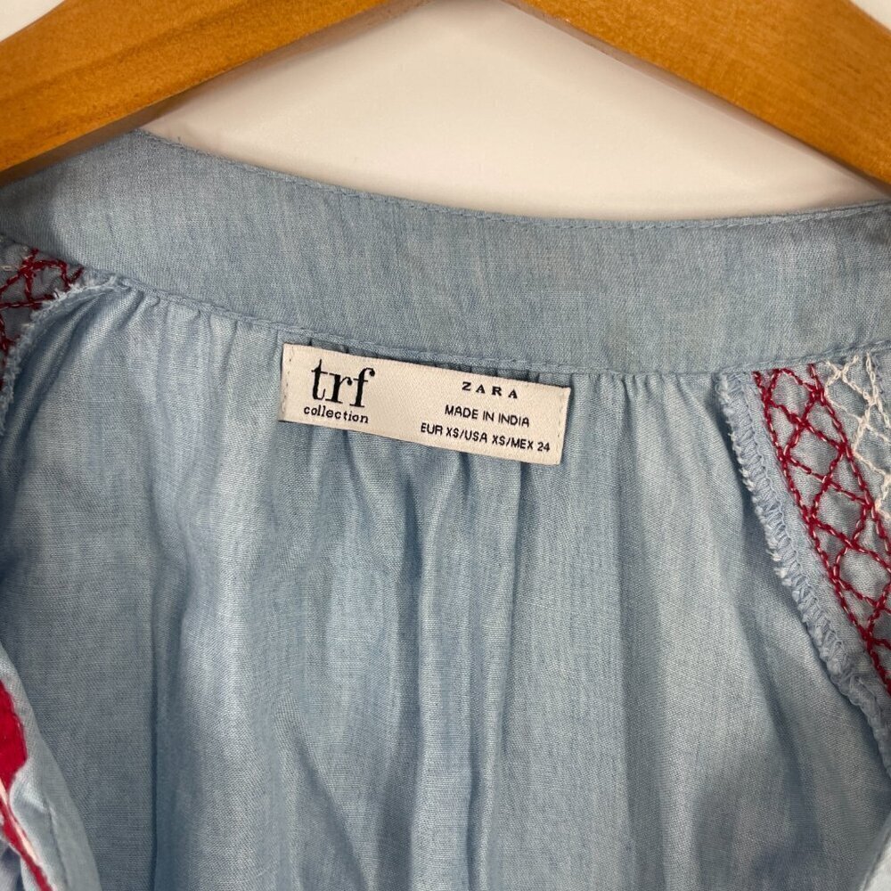 Zara embroidered peasant blouse XS - Picture 7 of 12